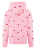 Zwillingsherz Bluza "Hearts" w kolorze jasnoróżowym