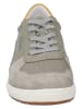 Josef Seibel Leder-Sneakers in Grau/ Gelb