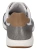 Josef Seibel Leren sneakers wit/zilverkleurig