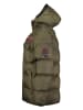 Geographical Norway Doorgestikte jas "Citernier" kaki