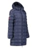 Geographical Norway Doorgestikte mantel "Babette" donkerblauw