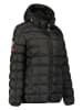 Geographical Norway Doorgestikte jas "Babette" zwart