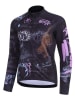 Protective Fahrradtrikot "Paint" in Anthrazit/ Bunt