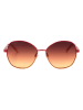 Swarovski Damskie okulary przeciwsłoneczne w kolorze bordowym