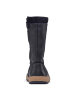 Bundgaard Leder-Winterstiefel "Ingrid" in Dunkelblau