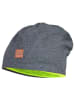 MaxiMo Wende-Beanie in Grün/ Grau