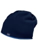 MaxiMo Dwustronna czapka beanie w kolorze niebiesko-czarnym