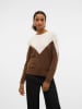 Vero Moda Sweter w kolorze kremowo-brązowym