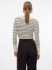 Vero Moda Pullover in Creme/ Schwarz