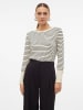 Vero Moda Pullover in Creme/ Schwarz