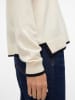 Vero Moda Pullover in Creme/ Schwarz