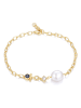 DI GIORGIO Vergulde armband met edelstenen und Perle