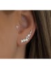 Les Petites Précieuses Silber-Ohrstecker mit Edelsteinen
