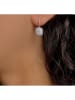 Les Petites Précieuses Srebrne kolczyki z cyrkoniami