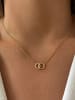 DI GIORGIO Vergulde ketting met sierelement - (L)39 cm