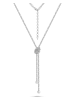 Nomad Silber-Halskette mit Schmuckelement - (L)40 cm