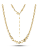 DI GIORGIO Vergulde ketting met sierelementen - (L)40 cm
