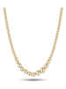 DI GIORGIO Vergulde ketting met sierelementen - (L)40 cm