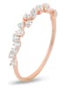 DI GIORGIO Rosévergold. Ring mit Edelsteinen