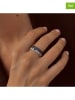 DI GIORGIO 2-delige set: zilveren ringen met edelstenen