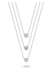 DI GIORGIO Silber-Halskette mit Schmuckelementen - (L)39 cm