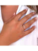 Les Petites Précieuses Rosévergold. Ring mit Edelsteinen