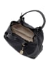 Anna Morellini Leder-Henkeltasche "Eloisa" in Schwarz - (B)38 x (H)28 x (T)16 cm