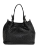 Anna Morellini Leder-Henkeltasche "Eloisa" in Schwarz - (B)38 x (H)28 x (T)16 cm
