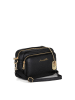 Anna Morellini Leren schoudertas "Tabita" zwart - (B)22 x (H)15 x (D)9 cm