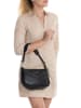 Anna Morellini Leder-Schultertasche "Pupetta" in Schwarz - (B)30 x (H)20 x (T)12 cm