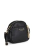 Anna Morellini Leder-Umhängetasche "Virgilia" in Schwarz - (B)22 x (H)19 x (T)10 cm