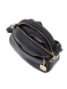 Anna Morellini Leder-Umhängetasche "Virgilia" in Schwarz - (B)22 x (H)19 x (T)10 cm