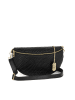 Anna Morellini Leder-Brustbeutel "Rufina" in Schwarz - (B)30 x (H)18 x (T)9 cm