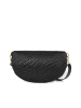 Anna Morellini Leder-Brustbeutel "Rufina" in Schwarz - (B)30 x (H)18 x (T)9 cm
