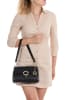 Mia Tomazzi Leren schoudertas "Ciovassino" zwart - (B)26 x (H)18 x (D)10 cm