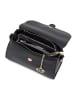 Mia Tomazzi Leren handtas "Diomede" zwart - (B)24 x (H)20 x (D)12 cm