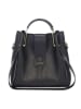 Lucca Baldi Leder-Henkeltasche "Vinci" in Schwarz - (B)33 x (H)28 x (T)13 cm