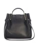 Lucca Baldi Leder-Henkeltasche "Vinci" in Schwarz - (B)33 x (H)28 x (T)13 cm