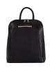 Lucca Baldi Leder-Rucksack "Cervia" in Schwarz - (B)35 x (H)33 x (T)12 cm