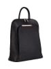 Lucca Baldi Leder-Rucksack "Cervia" in Schwarz - (B)35 x (H)33 x (T)12 cm