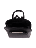 Lucca Baldi Leder-Rucksack "Cervia" in Schwarz - (B)35 x (H)33 x (T)12 cm