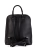 Lucca Baldi Leder-Rucksack "Cervia" in Schwarz - (B)35 x (H)33 x (T)12 cm