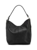 Lucca Baldi Leren schoudertas "Carrara" zwart - (B)36 x (H)28 x (D)12 cm