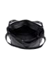 Lucca Baldi Leren schoudertas "Fiesole" zwart - (B)34 x (H)29 x (D)15 cm