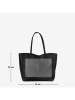 Lucca Baldi Leder-Schultertasche "Spoleto" in Schwarz - (B)34 x (H)28 x (T)14 cm