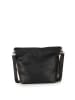 Lucca Baldi Leder-Schultertasche "Trapani" in Schwarz - (B)33 x (H)25 x (T)14 cm