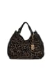 Lucca Baldi Leder-Henkeltasche "Pescia" in Schwarz/ Braun - (B)34 x (H)27 x (T)18 cm
