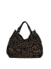 Lucca Baldi Leder-Henkeltasche "Pescia" in Schwarz/ Braun - (B)34 x (H)27 x (T)18 cm