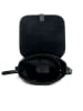 Lia Biassoni Leder-Umhängetasche "Mella" in Schwarz - (B)24 x (H)20 x (T)10 cm