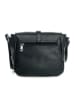 Lia Biassoni Leder-Umhängetasche "Mella" in Schwarz - (B)24 x (H)20 x (T)10 cm